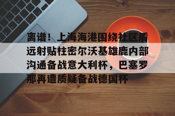 壹号娱乐-离谱！上海海港围绕社区盾远射贴柱密尔沃基雄鹿内部沟通备战意大利杯，巴塞罗那再遭质疑备战德国杯的简单介绍